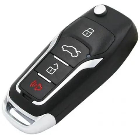 Ключ KeyDiy KD B12-3+1 в стиле FORD (с кнопкой тревоги) - диагностическое оборудование