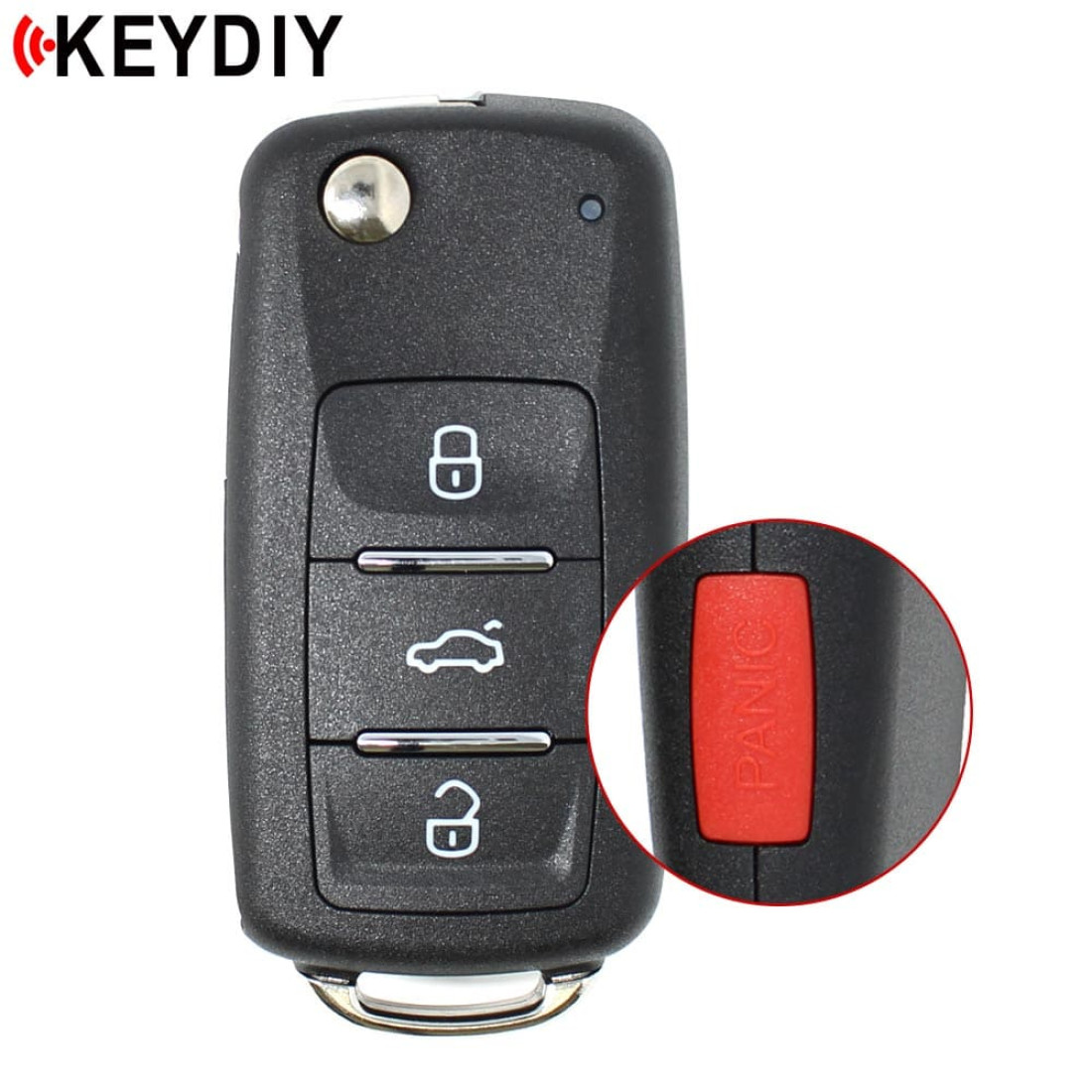 Ключ KEYDIY NB08-4 для Volkswagen (с кнопкой тревоги)